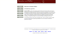 Desktop Screenshot of amadeoandmillerlaw.com